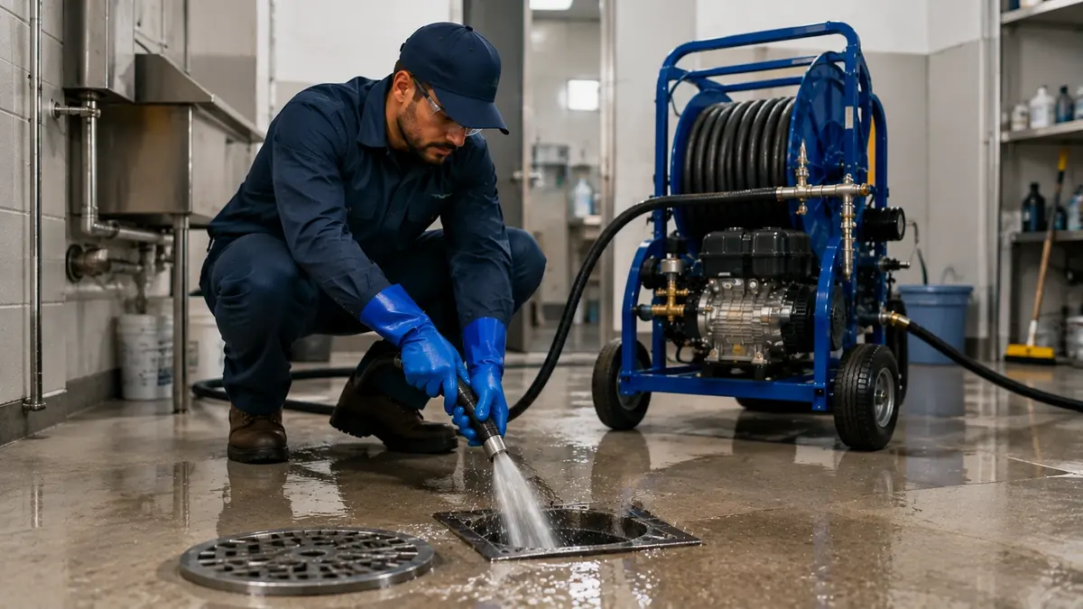 Floor Drain Hydro Jet Cleaning in Julian