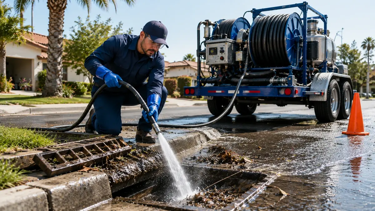Storm Drain Hydro Jet Cleaning in Julian