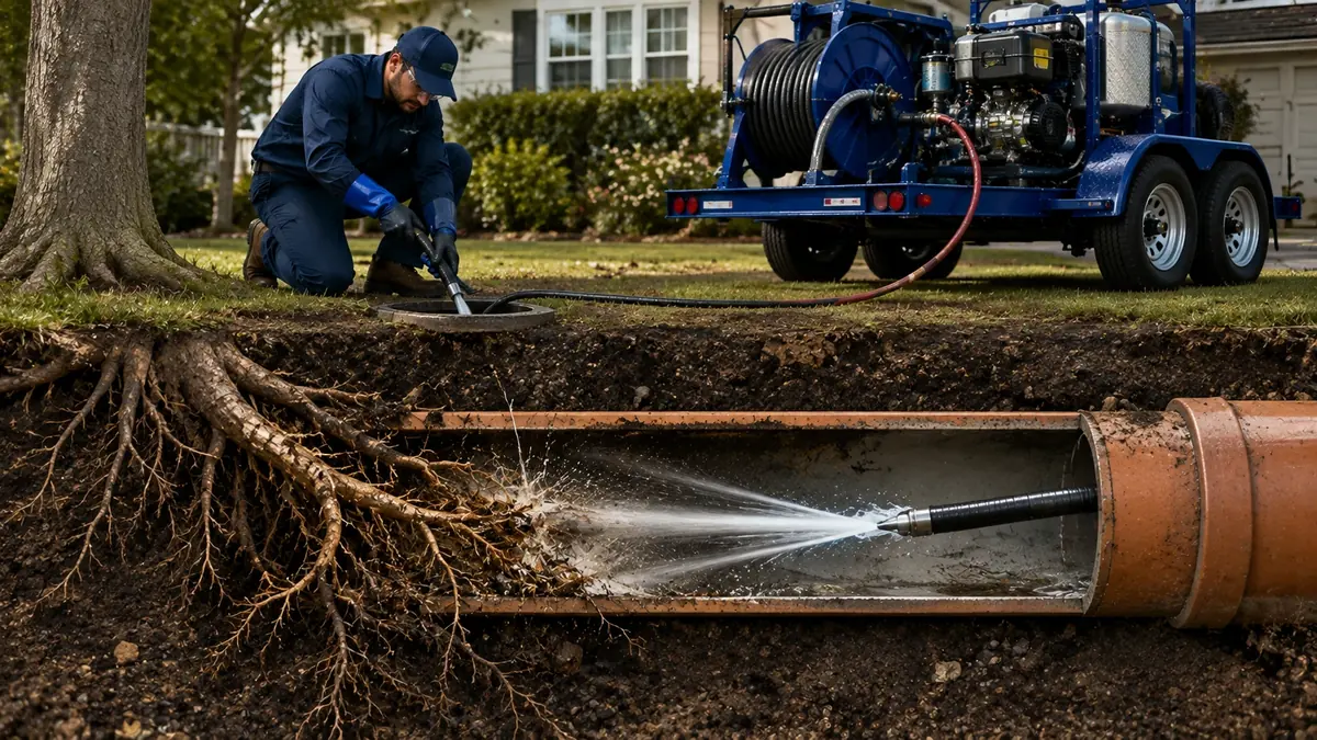 Tree Root Removal with Hydro Jetting in Julian